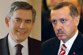 Gordon Brown Tayyip Erdogan