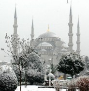 sultan ahmet in snow