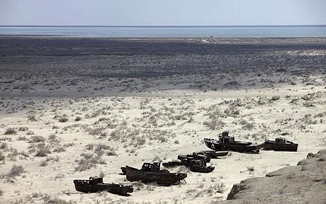 Aral Sea Shrinks - nationalturk