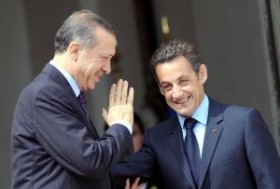 Erdogan meets Sarkozy in France