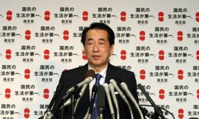 New Japanese prime minister Naoto Kan promises