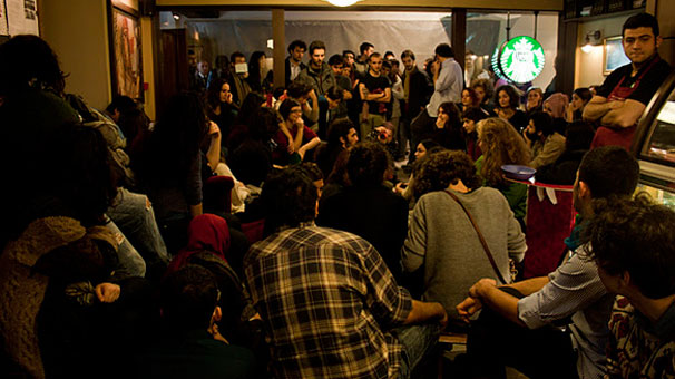 Occupy Starbucks Movement at Istanbul Bogazici University