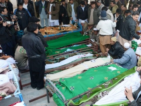 Hazara Shia Muslims in Pakistan have refused to bury bombing victims. File Pic