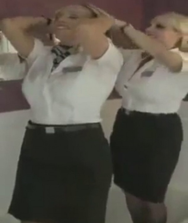 Lovely British Airways Stewardesses Strip On You