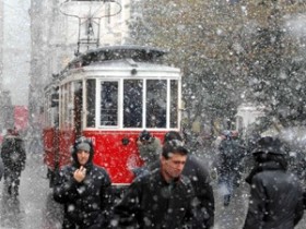 İstanbul'da kar yağışı