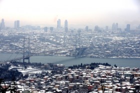 ISTANBUL'DA KAR YAGISI