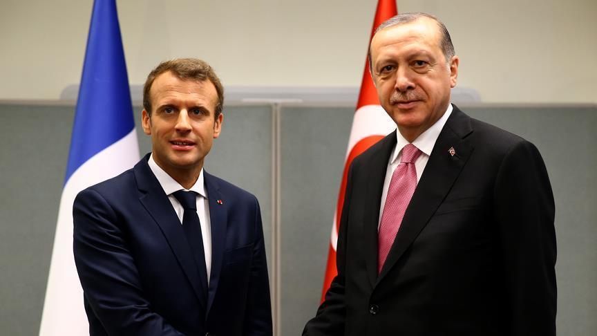 President Erdogan, Macron talk about Afrin over phone