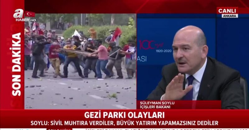 Süleyman Soylu Gezi olayları 