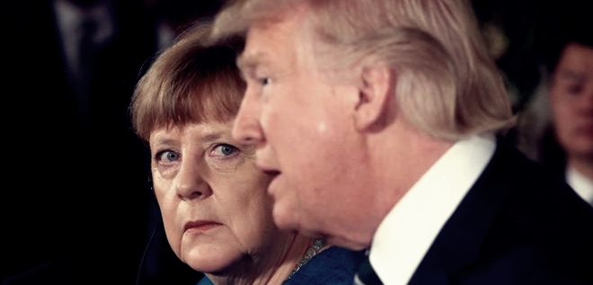 trump merkel