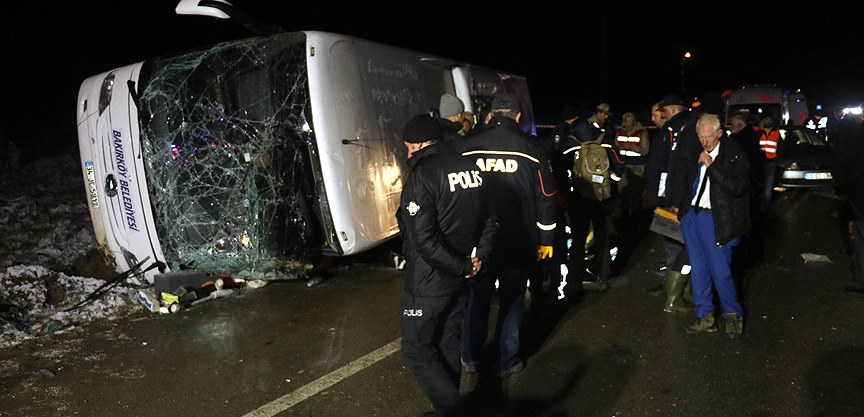 bakirkoy belediyesi otobus kaza