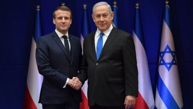 binyamin netanyahu macron gorustu