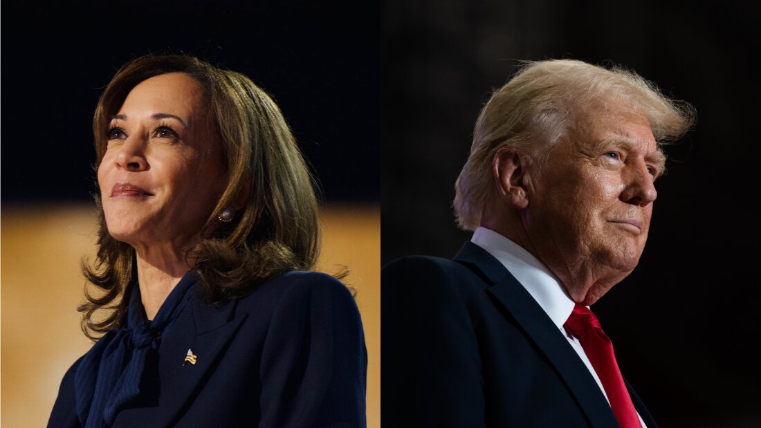 Kamala Harris ile Donald Trump kozlarını paylaştı