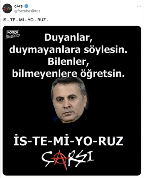 Fikret Orman: Benim kaldıraç noktam Çarşı grubu falan olmadı.