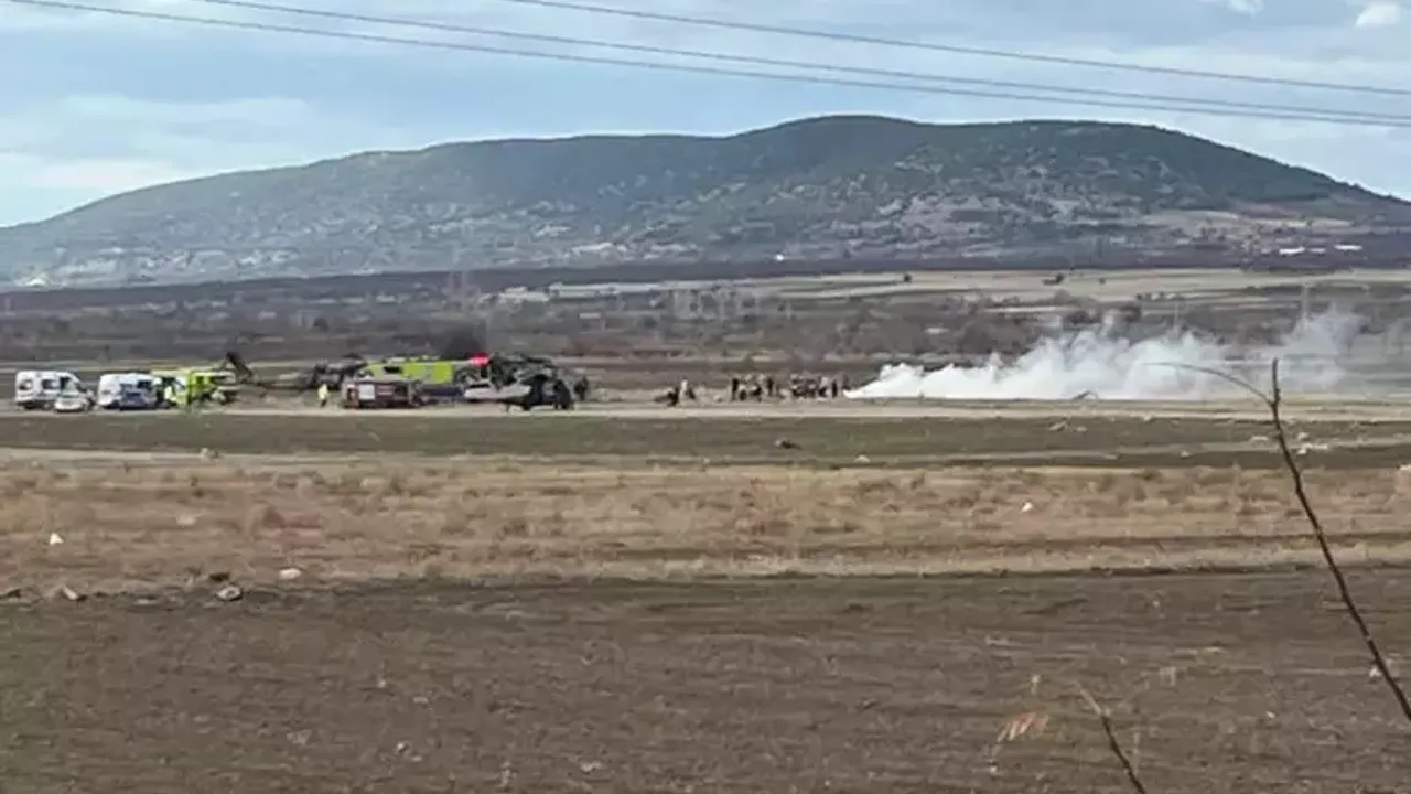 Isparta Keçiborlu'da Helikopter Kazası