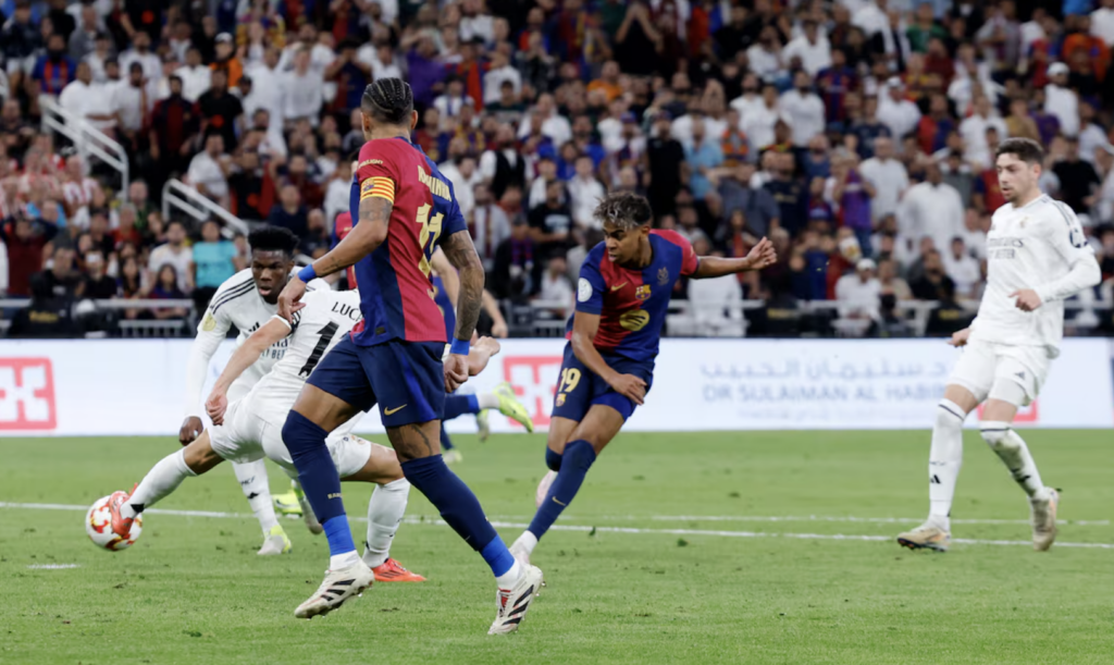 12/01/25 REAL MADRID- BARCELONA GOL 1-1 LAMINE YAMAL 